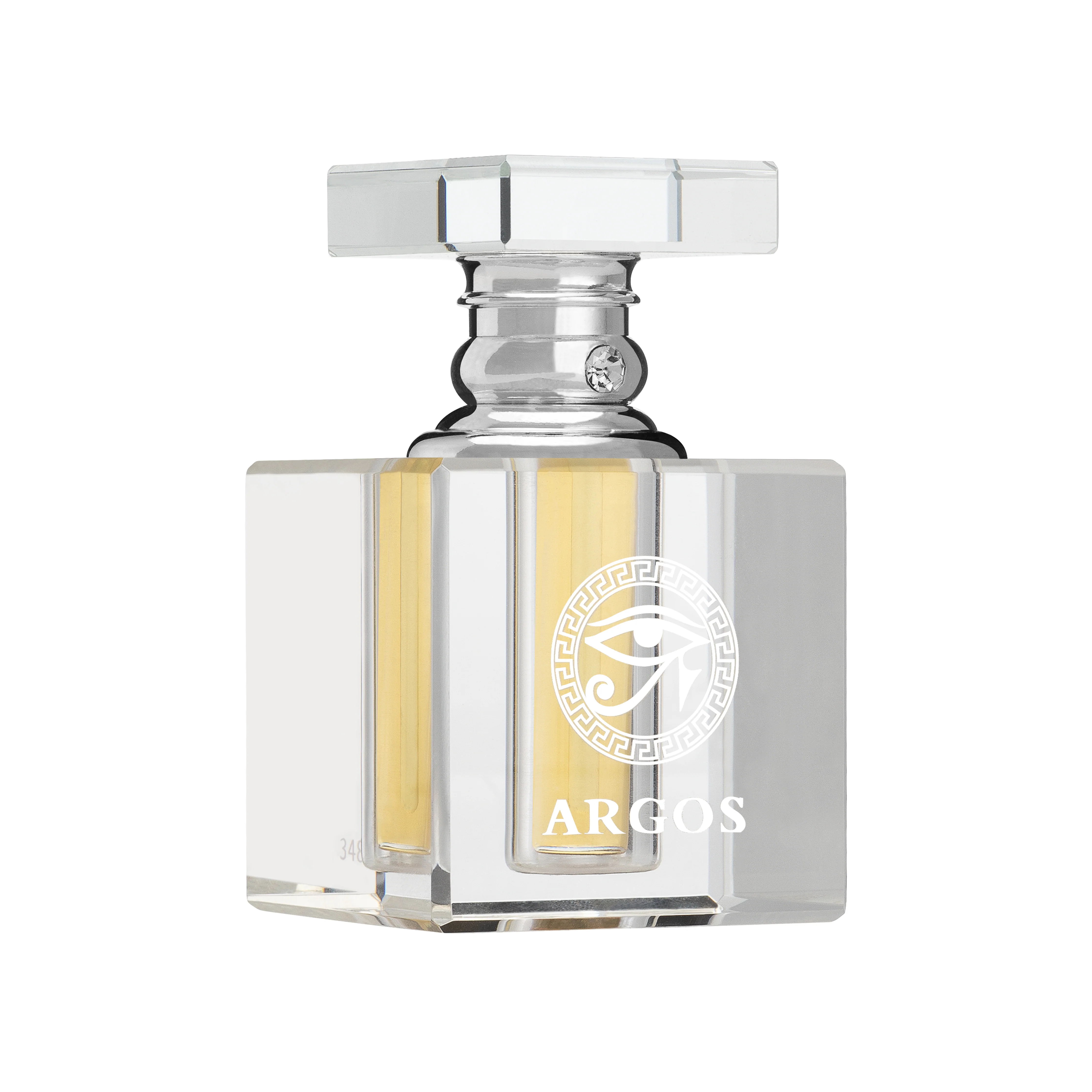 ARGOS Crystal Oil Attar Bottle Chrome 6ML - Image 2